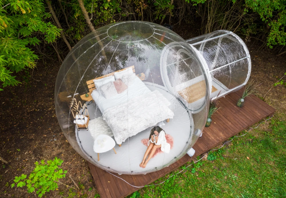 inflatable transparent dome tent